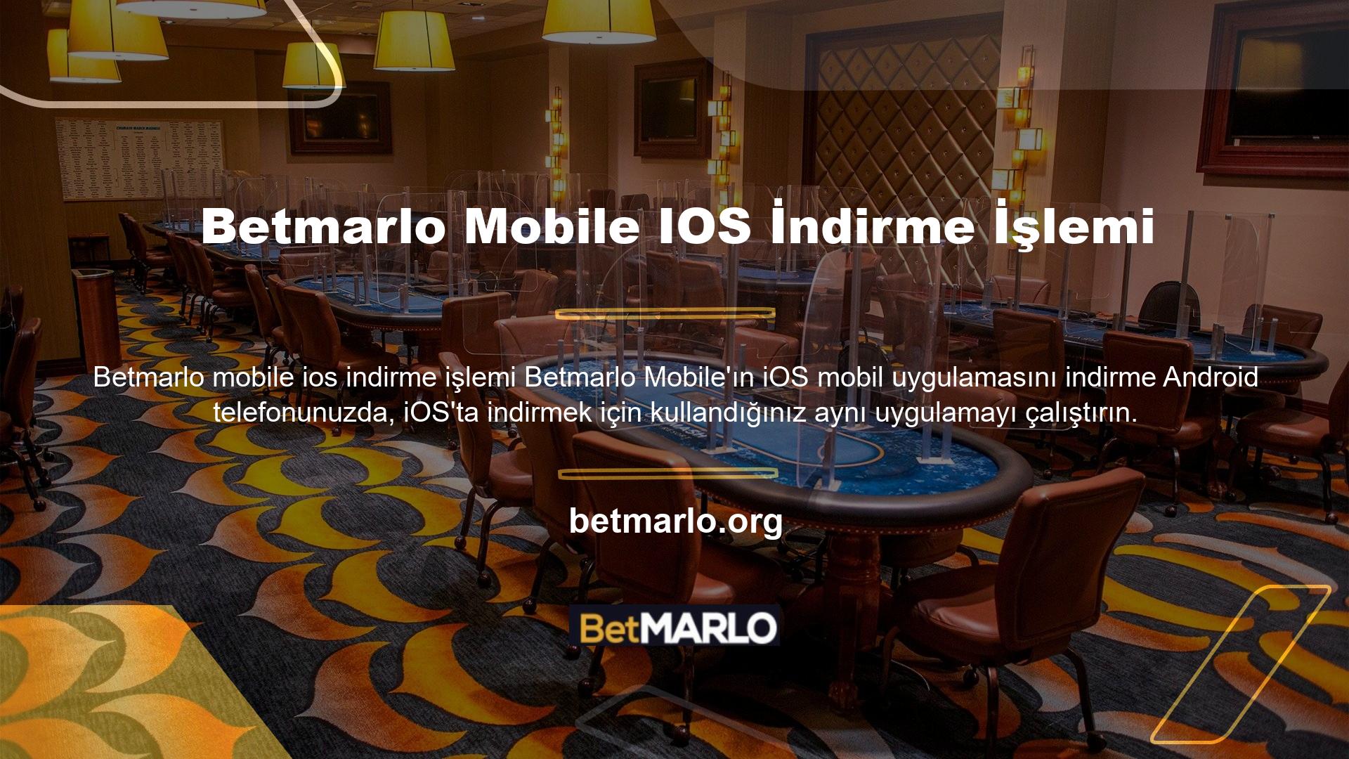 Bu sayede Android ve IOS'u olan herkes Betmarlo bahis sitelerine cep telefonundan kolayca erişebilir